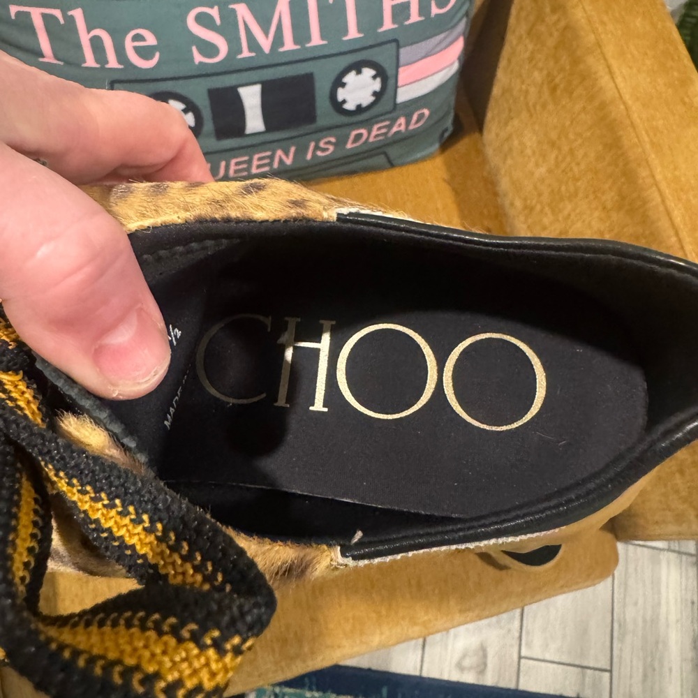 Jimmy Choo Diamond Light Flex F
Natural Leopard Print Pony Leather Train 39.5 - Picture 3 of 8